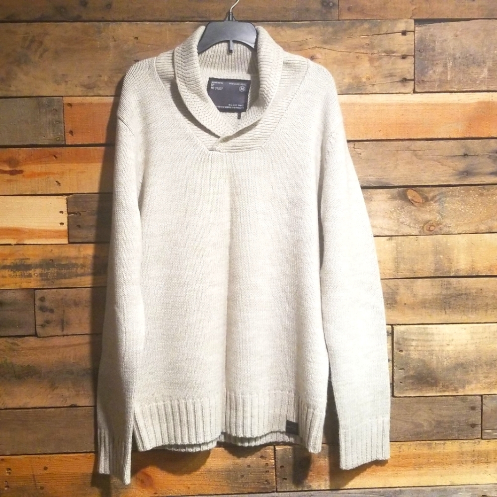 Blue Inc cowl neck sweater mens medium